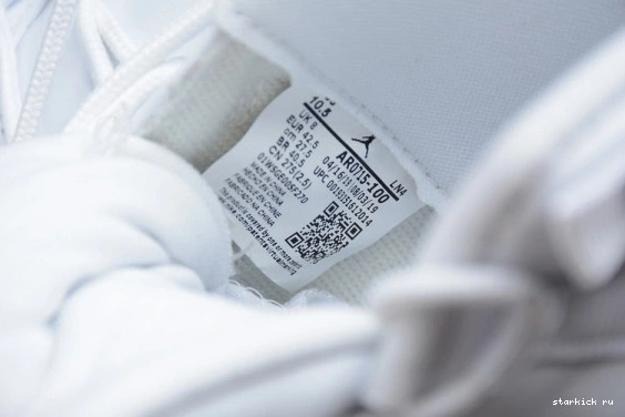 WMNS Metallic Jordan Air White 11 AR0715-100 AR0715-100 Grey SilverVast 0709